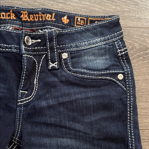 Rock Revival Women's Dark Blue Skinny Jeans - Picture 5 of 9